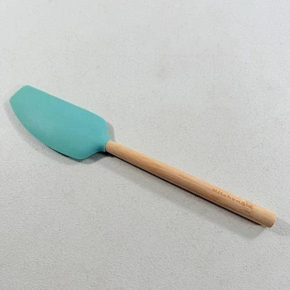 Kitchenaid Silicone‎ Spatula Scraper Heat Resistant Wood Handle 13