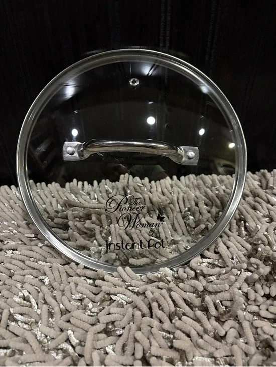 The Pioneer Woman Instant Pot Glass Lid - Clear with Silver Handle