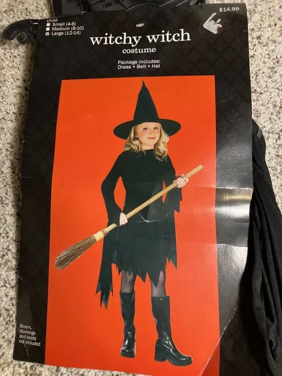 Witchy Witch Halloween Costume size Girls Large (12-14)