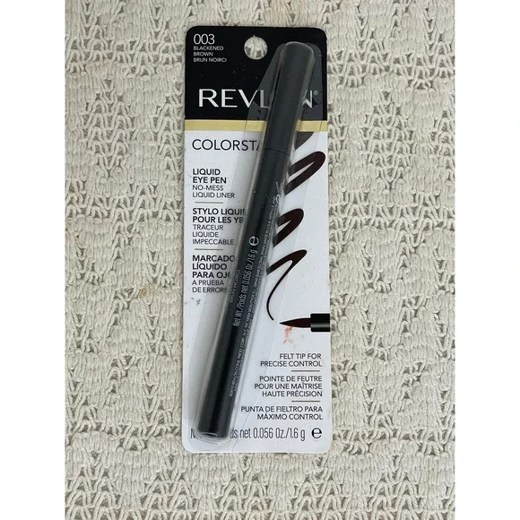 Revlon ColorStay Liquid Eye Pen 003 Blackened Brown Felt Tip Eyeliner 0.056 oz