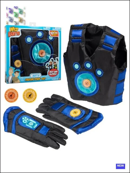 Wild Kratts Martin Creature Power Suit Costume with Vest, Gloves & 2 Discs