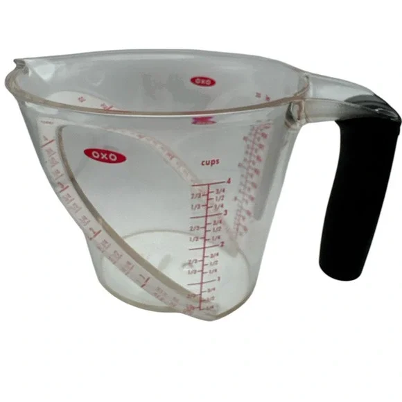 OXO Good Grips Measuring‎ Cups Angled 4 Cup Plastic Non-slip Handle EUC