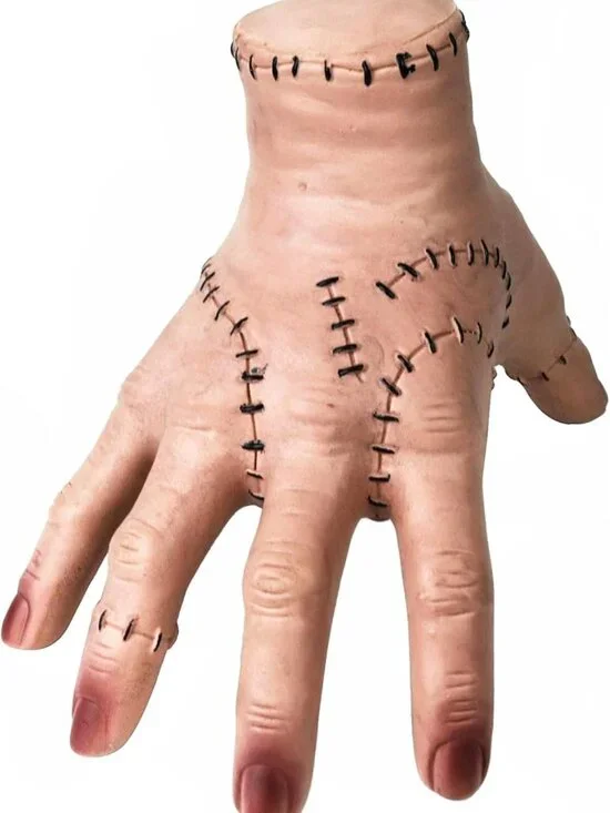 Scary Halloween Props - Wednesday Addams Hand Decoration for Party & Cosplay