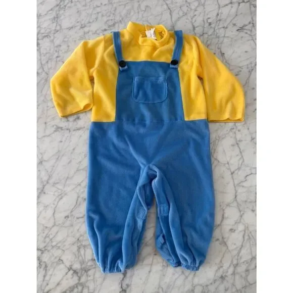 Minion Toddler Fleece Overall Costume Sz 2T Despicable Me