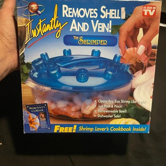 The Shrimper As Seen On TV Shrimp Sheller Deveiner With‎ Cookbook