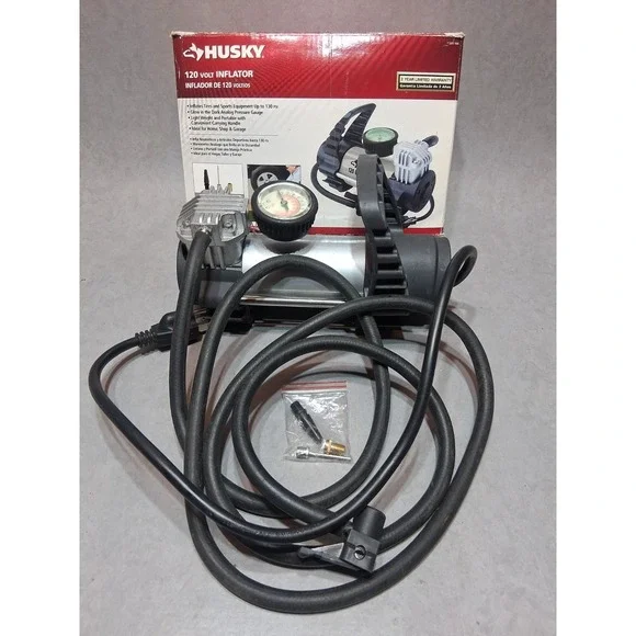 Husky Portable Inflator Pump 120-Volt  365 164 With Original Box