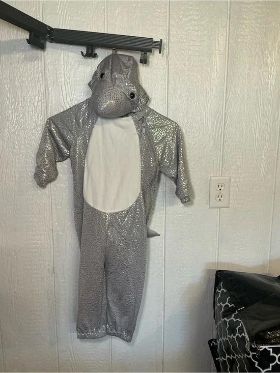 Target Kids Silver Shark Costume with Hooded Head