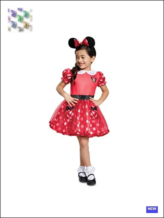 Disney Minnie Mouse Toddler Costume Dress Halloween Outfit Size 2T Licensed