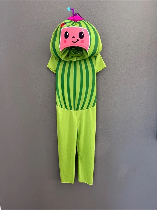 Kids Cocomelon Sz 3/4T Costume with Character Hood