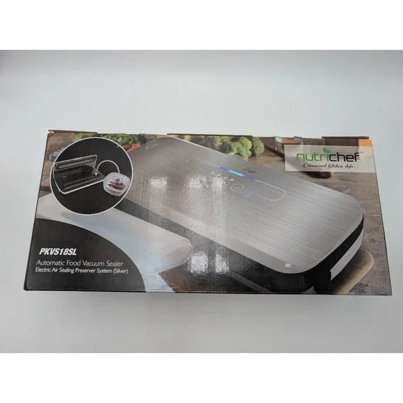 NutriChef Automatic Food Vacuum Sealer PKVS18SL Open Box