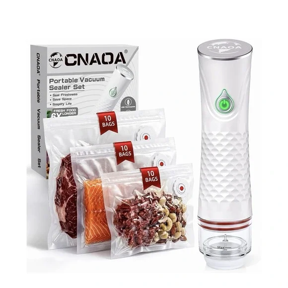 Preserve Compatct Vacuum Sealer | Automatic Food Saver | 30 Reusable Vacuum Bag