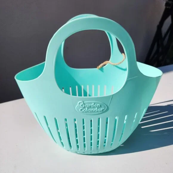 NEW Hutzler Mini Colander Garden Basket Vegetable Produce Collection w/ Handles