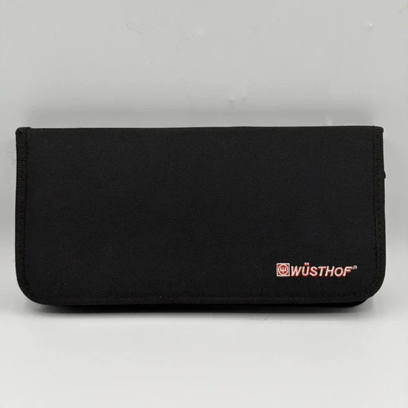 Wusthof Black Knife Storage Traveler Case Cordura Canvas Zippered 12.5x6