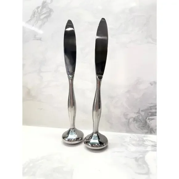 IPAC Tirso Standing Spreader Knife Set of 2 Stainless Steel Weighted Design