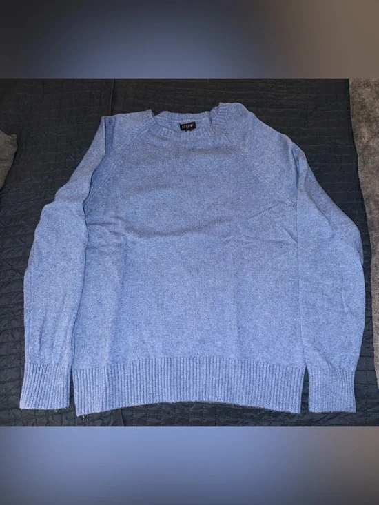 J. Crew Men's Light Blue Crewneck Sweater