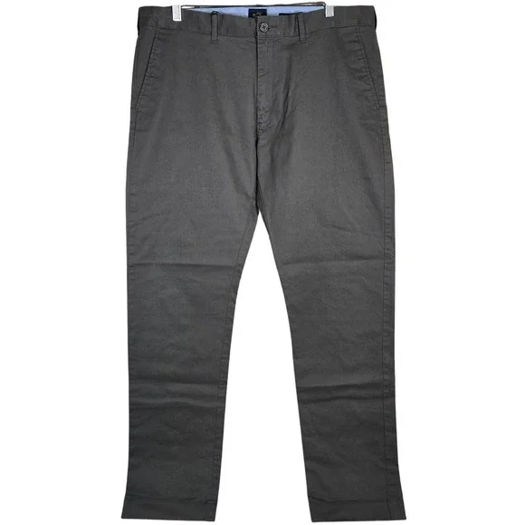 J. Crew Flex slim-fit Driggs khaki pant in Coal Grey 36/32‎ NWT