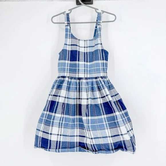 Polo by Ralph Lauren Blue and White Pleated Sundress