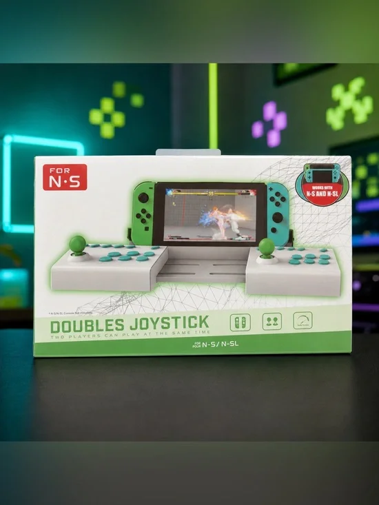 Two-Player Double Arcade Joystick Controller for N.S / N.SL New in Box