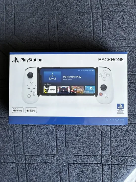 Playstation Backbone One Gen 1 Lightening iPhone Case - White