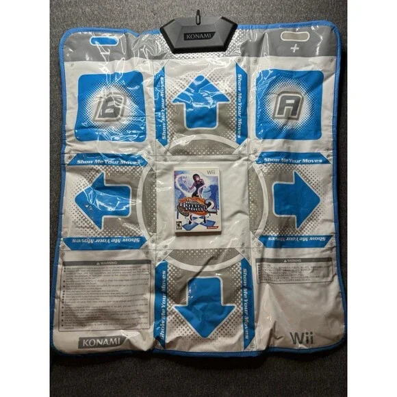 Genuine Dance Dance Revolution Dance Mat Controller For Nintendo Wii  With Game