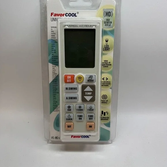 FavorCOOL Replacement Remote‎ Control All in One Universal LCD Controller for AC