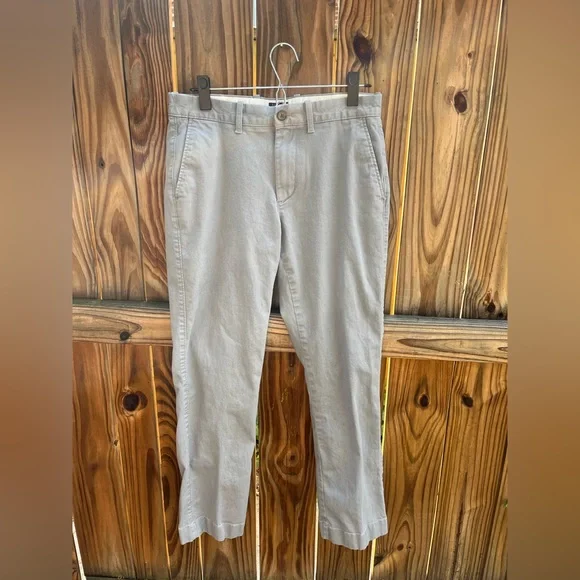 J Crew Flex Straight Leg Khaki Pants