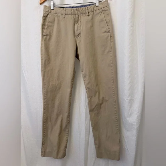 J. Crew Men's Khaki Straight Fit Chino Pants