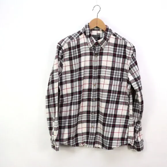 J. Crew Classic Fit Plaid Button Down Shirt size Large