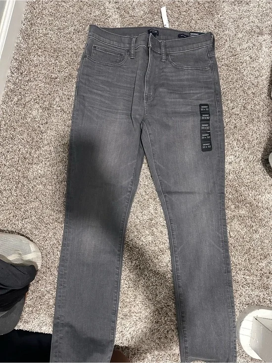 J. Crew Men's Slim Gray Skinny Jeans