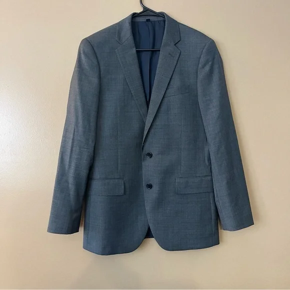 J Crew Thompson Suit Jacket 100% Wool Charcoal size 38r