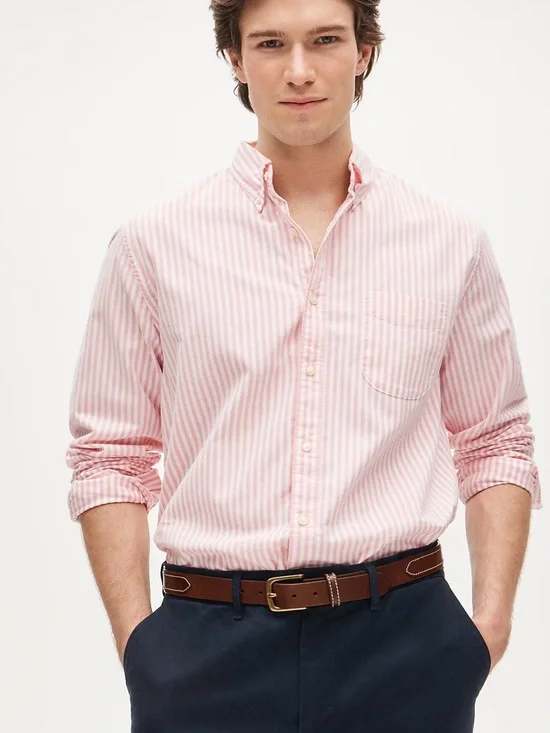 J.Crew Relaxed Broken-in organic cotton oxford shirt slim untucked