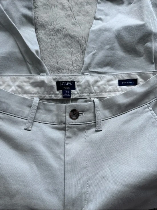J. Crew Straight-Fit flex Light Gray Men's  w28L30 pants
