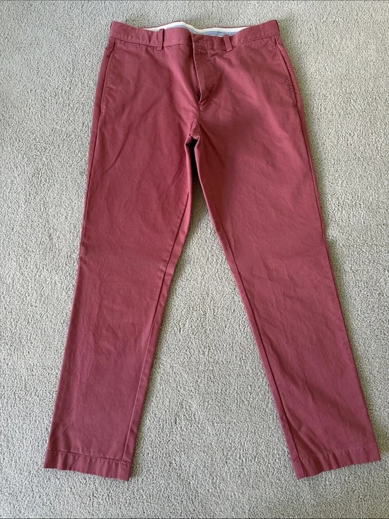 J.Crew Straight Chinos - Nantucket Red