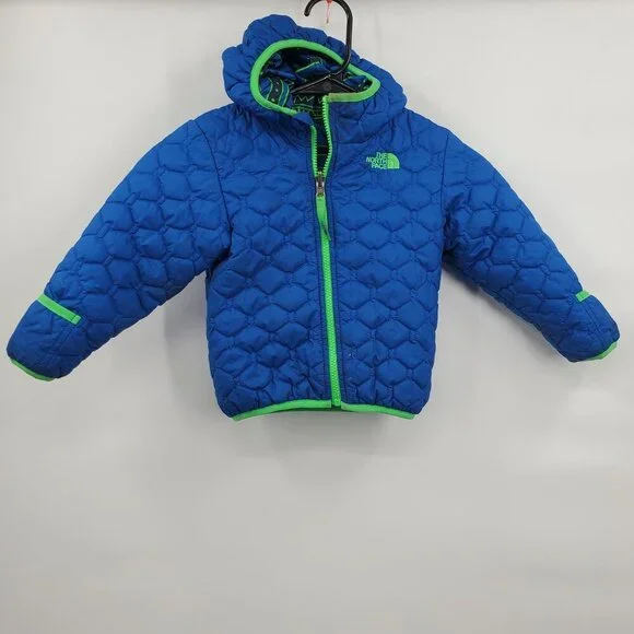 The North Face Reversible Perrito Hooded Jacket KIDS Size 2T Full Zip
