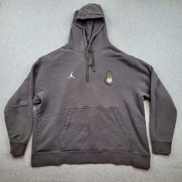 [READ] Jordan Pullover Hoodie Mens 2XL‎ Gray CJ9078-060 Jumpman Graphic Fleece