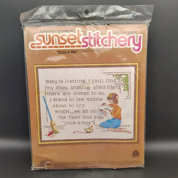Vintage Sunset Stitchery Cross Stitch Kit 11x14