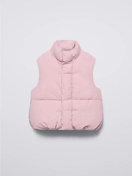 Zara Kids Puffer Vest - Light Pink