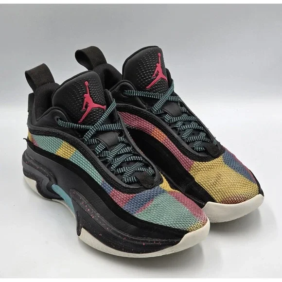 Air‎ Jordan 36 XXXVI Low Black Multi Color DH0833-063 Mens 8 Basketball Shoes