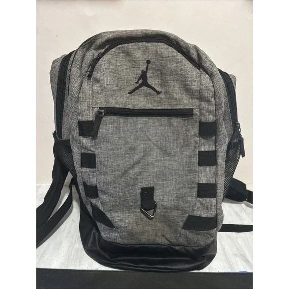 Jordan Gray Backpack 16 Inch Mens School Work Bag Jumpman Heathered