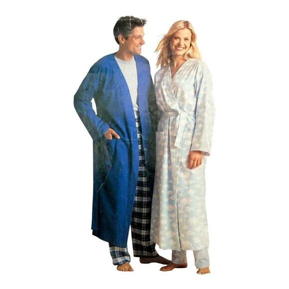VTG 2003 McCalls Sewing Pattern Unisex Adults Robe & Pull-On Pants S-M-L #4211