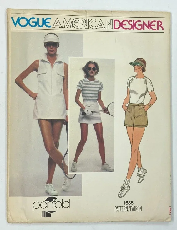 Vtg Vogue 1635 Penfold Tennis Dress T-Shirt Shorts Skirt Pattern Sz 8 UNCUT '70s