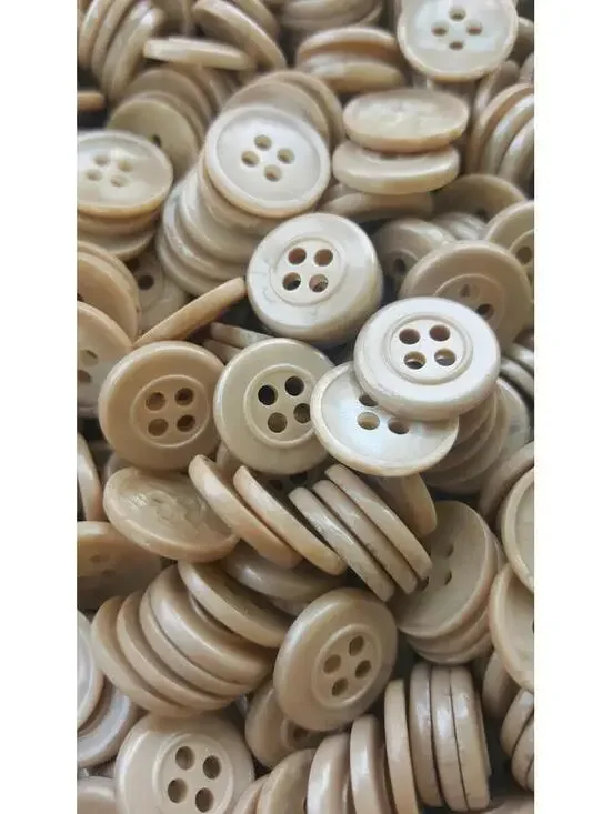 Pearly Abalone, 4 Hole Sewing/Crafts Buttons - 24 Pieces (072)