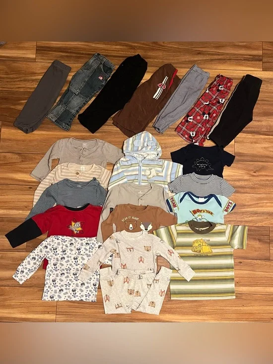 Baby boy 18-24m LOT21pcs fall winter infant clothing bundle pants long sleeves