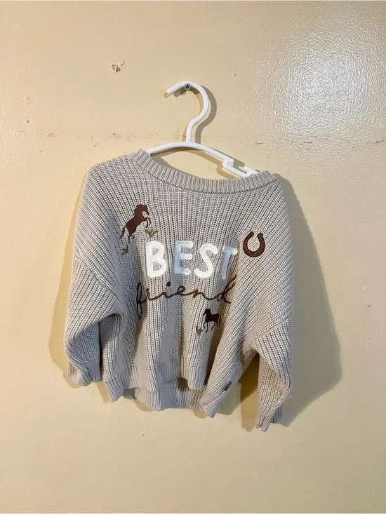 Babygirl Cream Knit Sweater