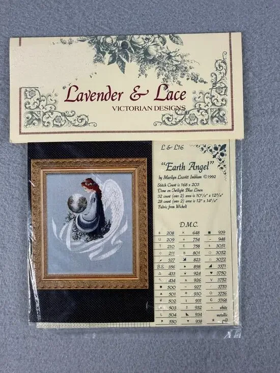 Lavender & Lace Cross Stitch Pattern 