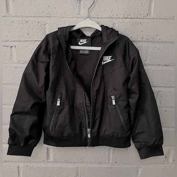 Nike Black hooded jacket 3T