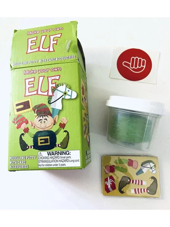 Thumbs Up Make Your Own Elf Modelling Putty Craft Kit 80g Open Box