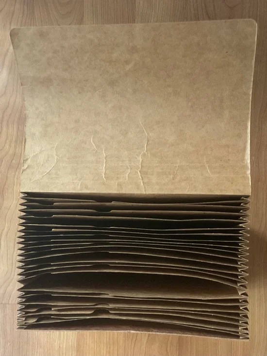Accordion Brand Kraft File A-Z Accordion Folder and 9 small accordion files set