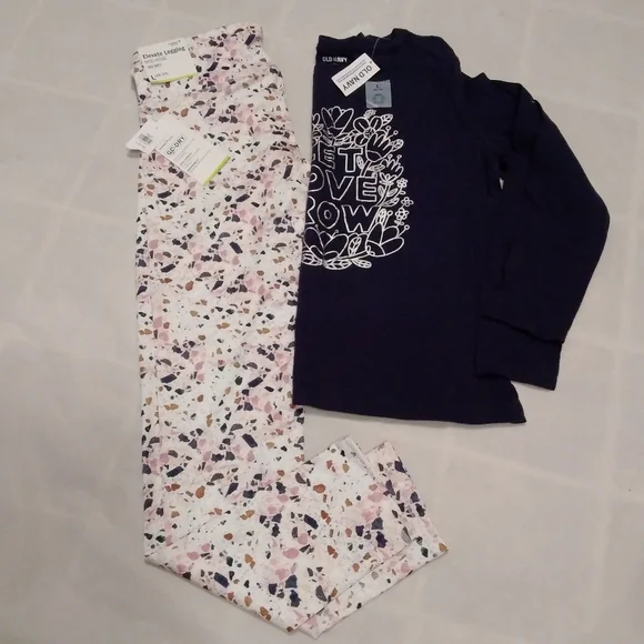 NWT Old Navy Elevate legging mid rise and NWT long sleeve top