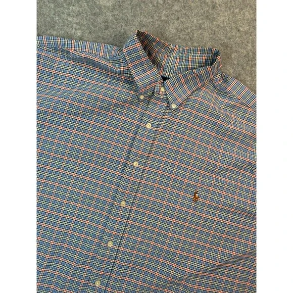Polo Ralph‎ Lauren Mens 3XB Big Plaid Button Down Shirt Long Sleeve